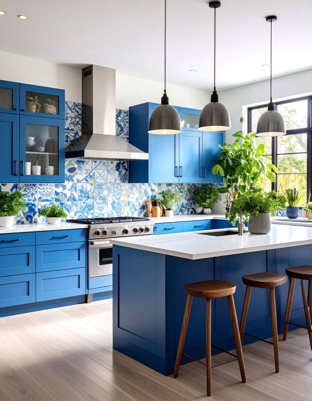 Digital Print Tile Backsplash with Custom Graphics - 24 Kitchen Backsplash Ideas