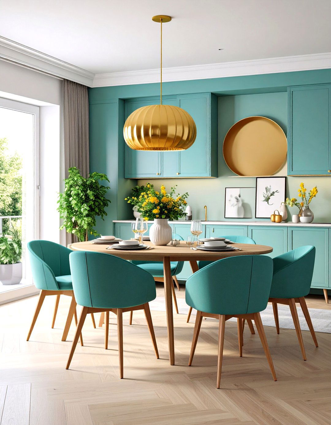 Dining Room Built In Desk with Entertaining Flexibility - 24 Built-in Desk Ideas