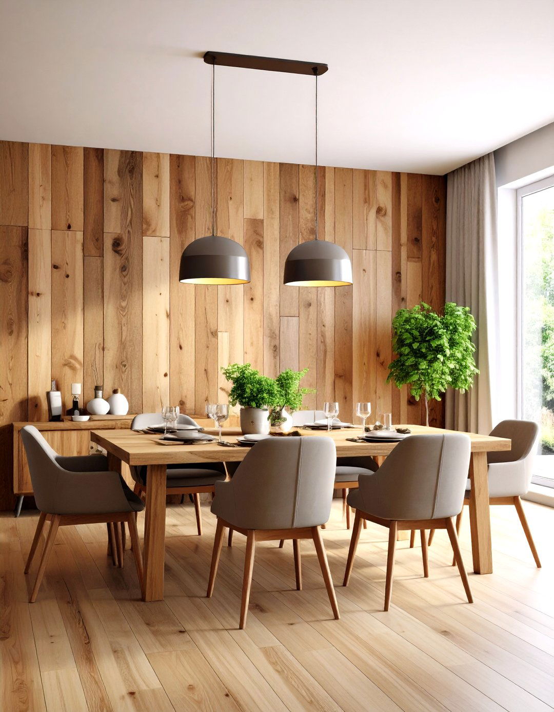 Dining Room Statement Barnwood Wall - 24 Barnwood Accent Wall Ideas