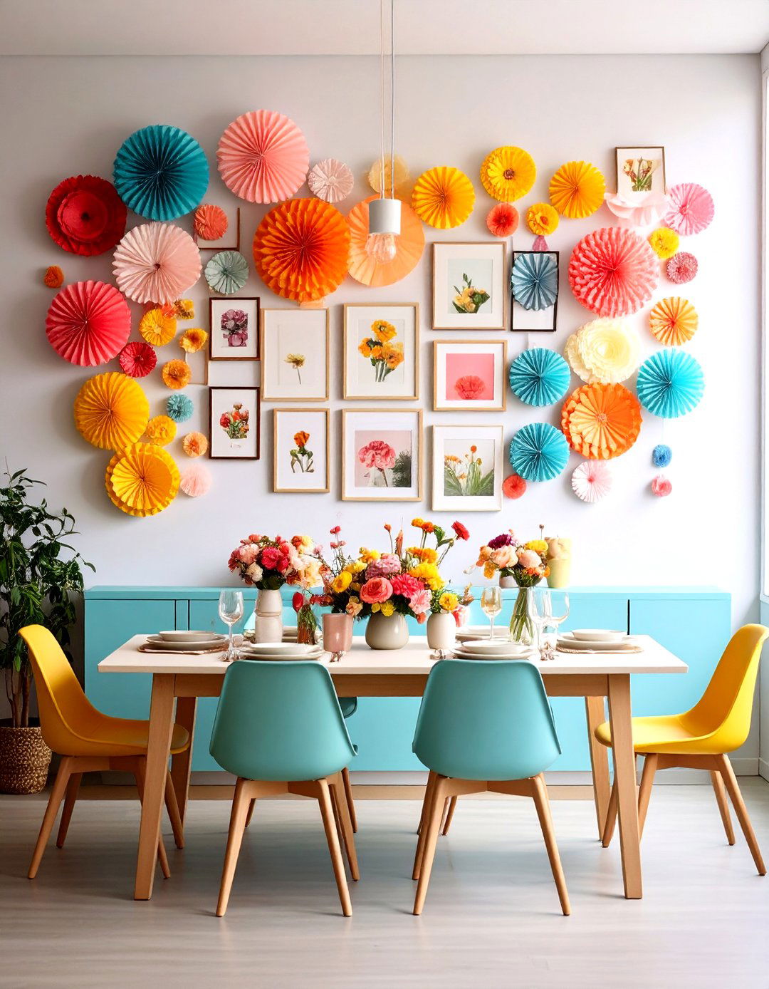 Dining Room Wall Decor - 24 Mother's Day Decoration Ideas