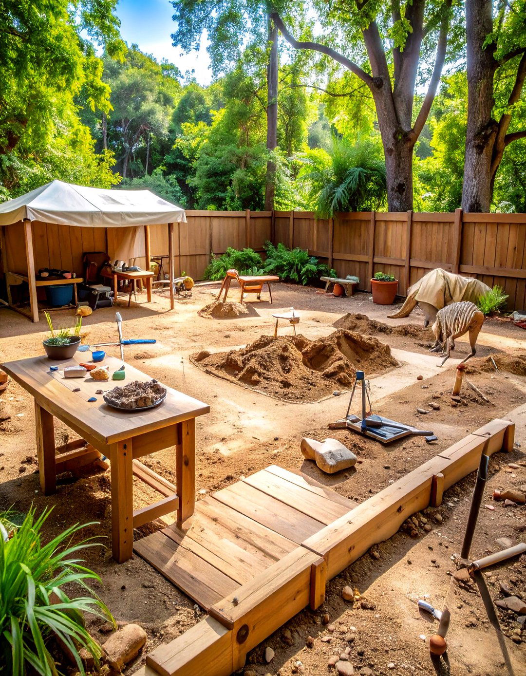 Dinosaur Excavation Discovery Site - 24 Backyard Ideas for Kids