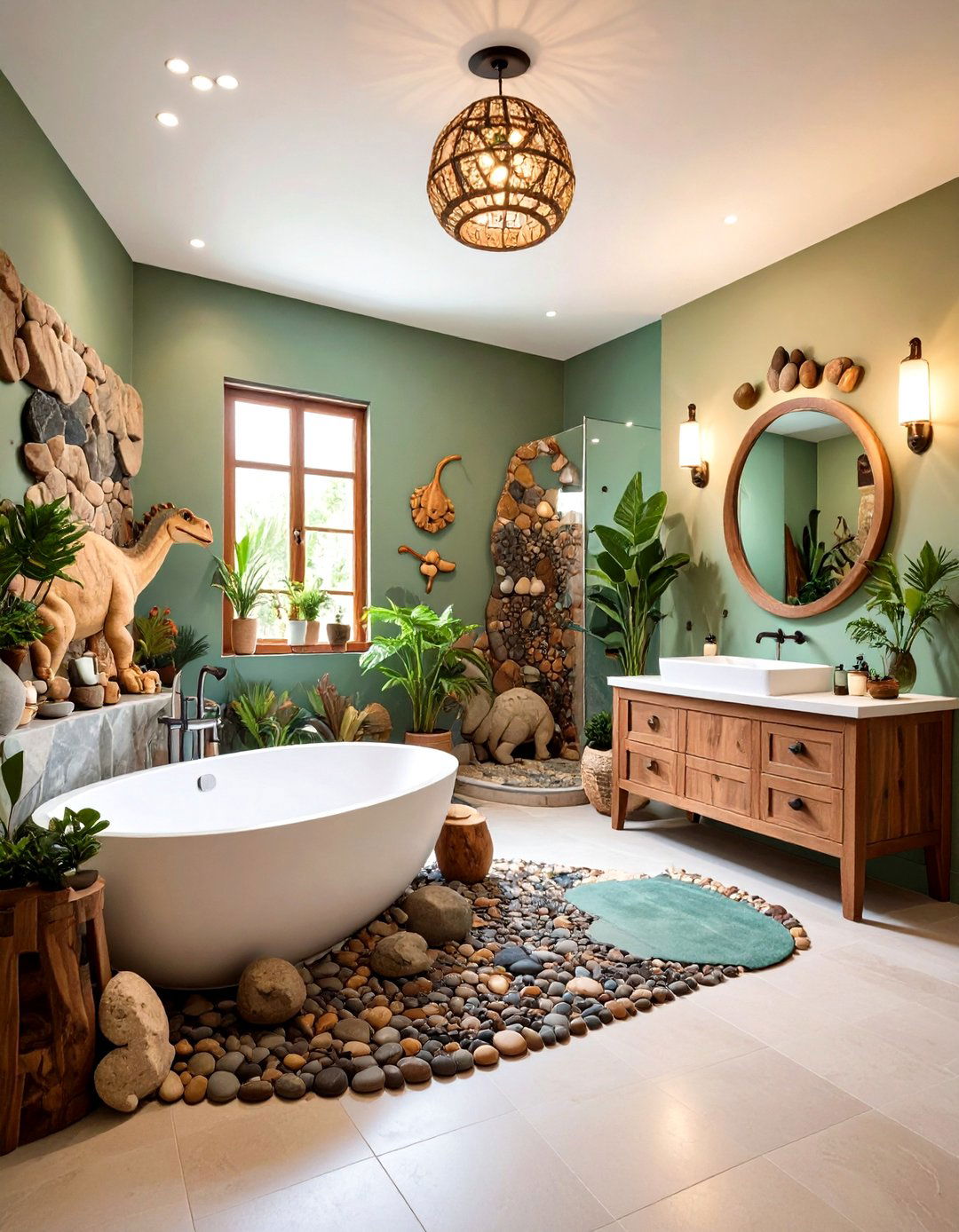 Dinosaur Prehistoric Bathroom Theme - 24 Kids Bathroom Ideas