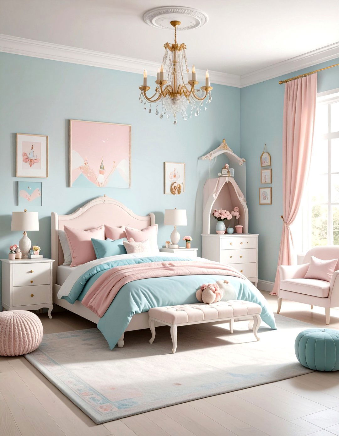 Disney Princess Multi Character Showcase - 24 Disney Bedroom Ideas