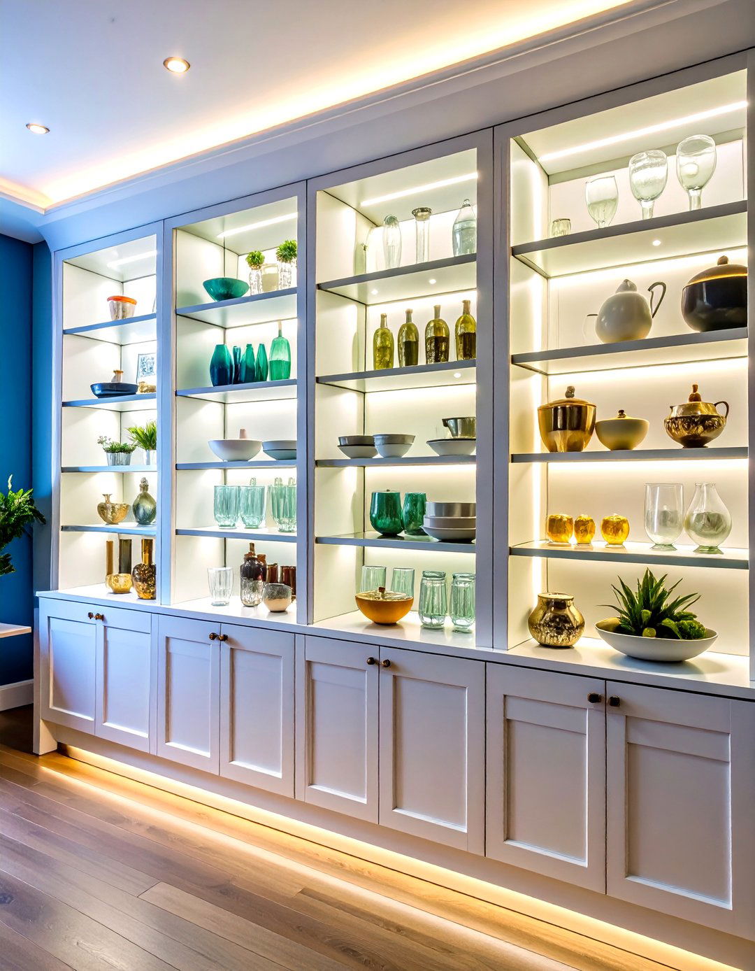 Display Cabinet Accent Lighting - 24 Cabinet Lighting Ideas