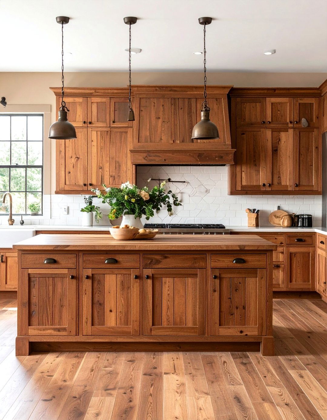 Distressed Brown Kitchen Cabinets - 24 Brown Kitchen Cabinets Ideas