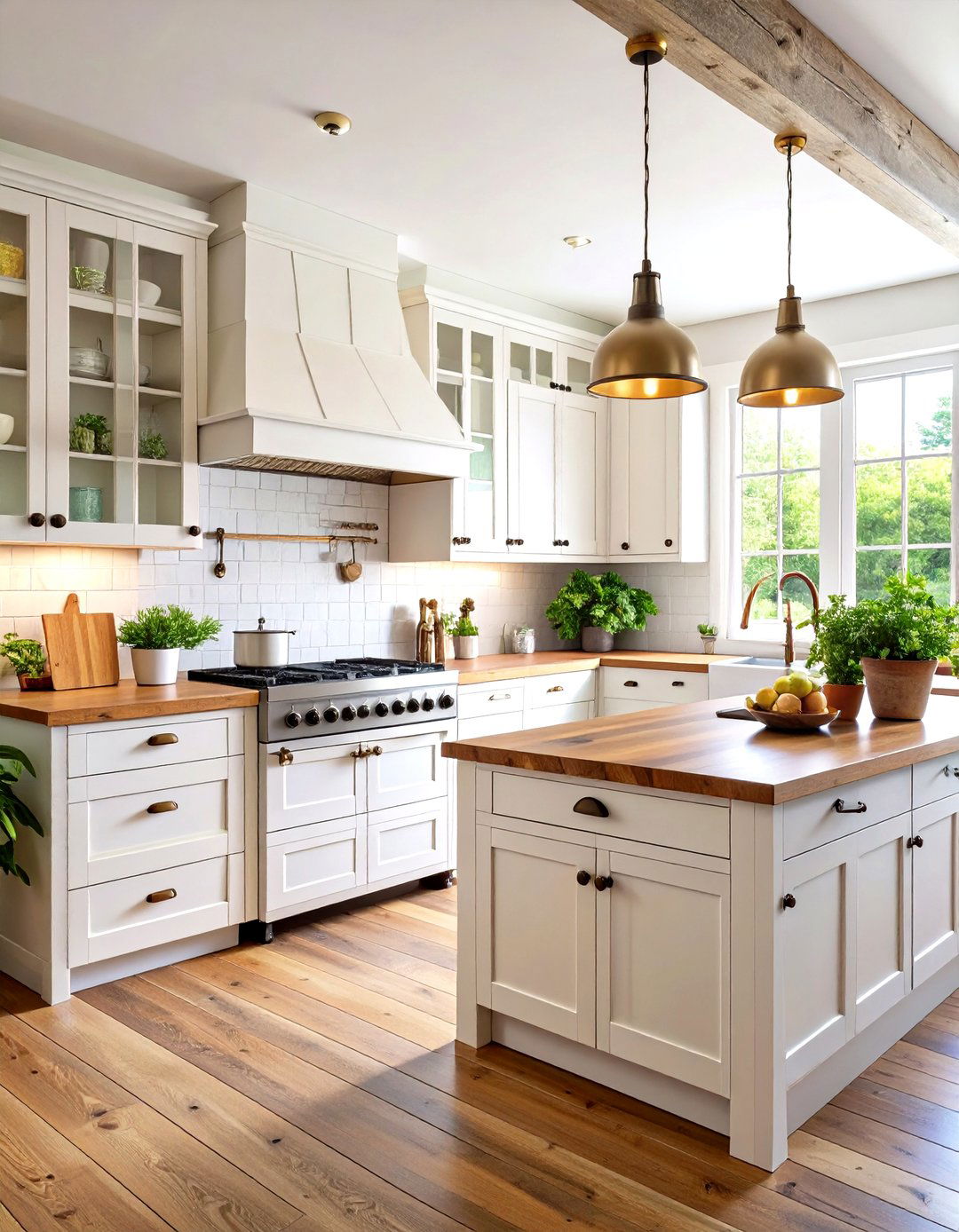 Distressed Farmhouse Cabinet Character - 24 Painting Kitchen Cabinet Ideas