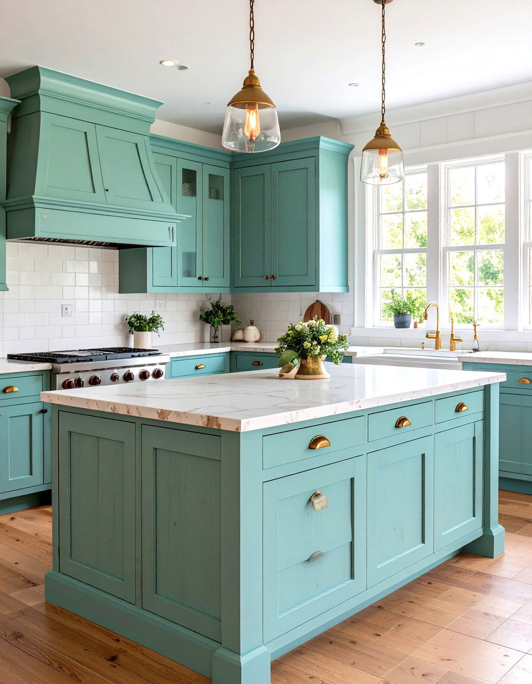 Distressed Pine Farmhouse Countertops - 24 Wood Countertop Ideas