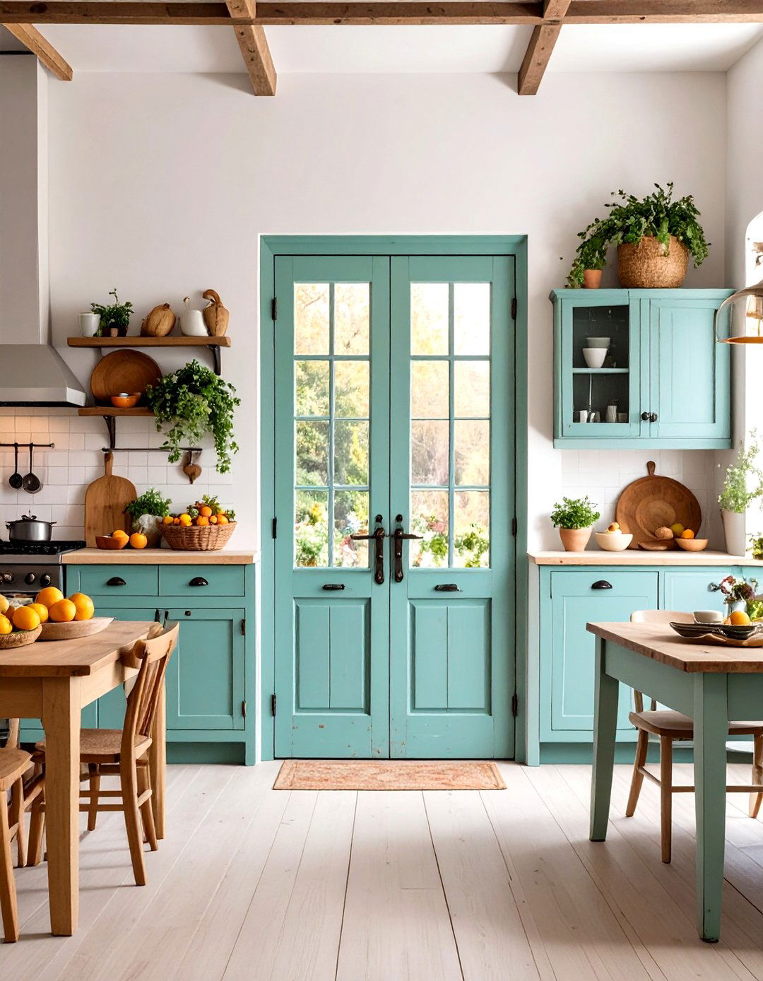 Distressed Vintage Door Finish - 24 Door Painting Ideas