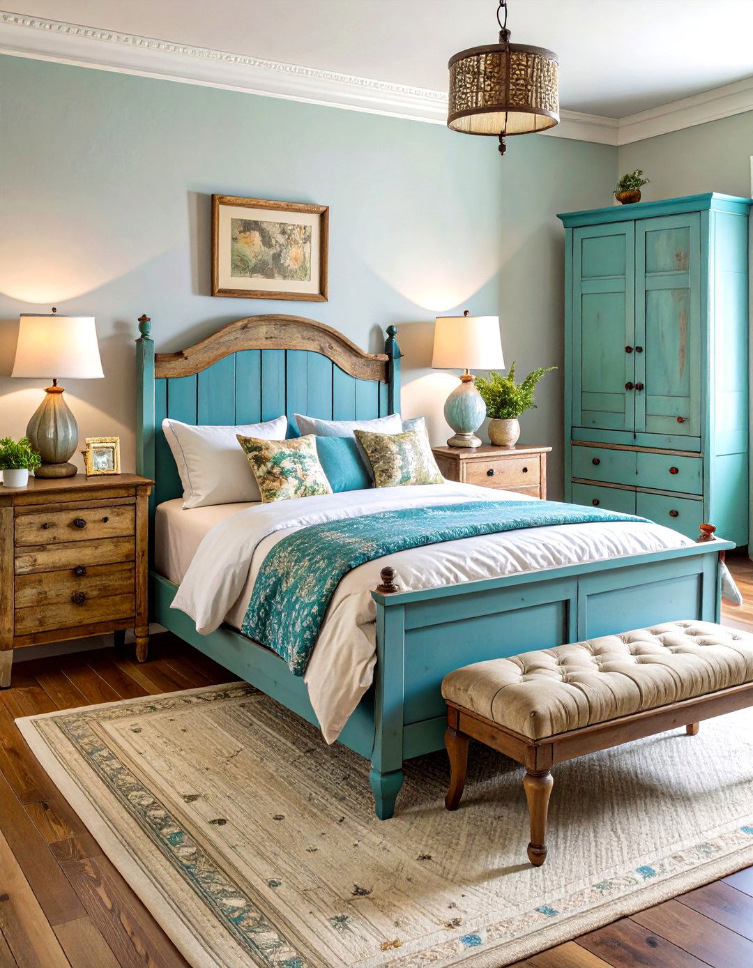 Distressed Vintage Furniture Collection - 24 Rustic Bedroom Ideas