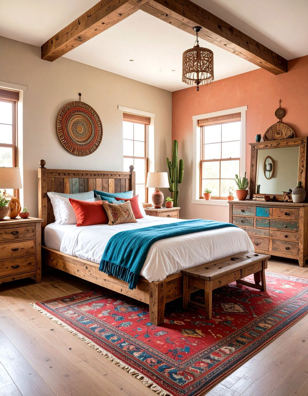 Distressed Wood Furniture - 24 Southwest Interior Design Ideas