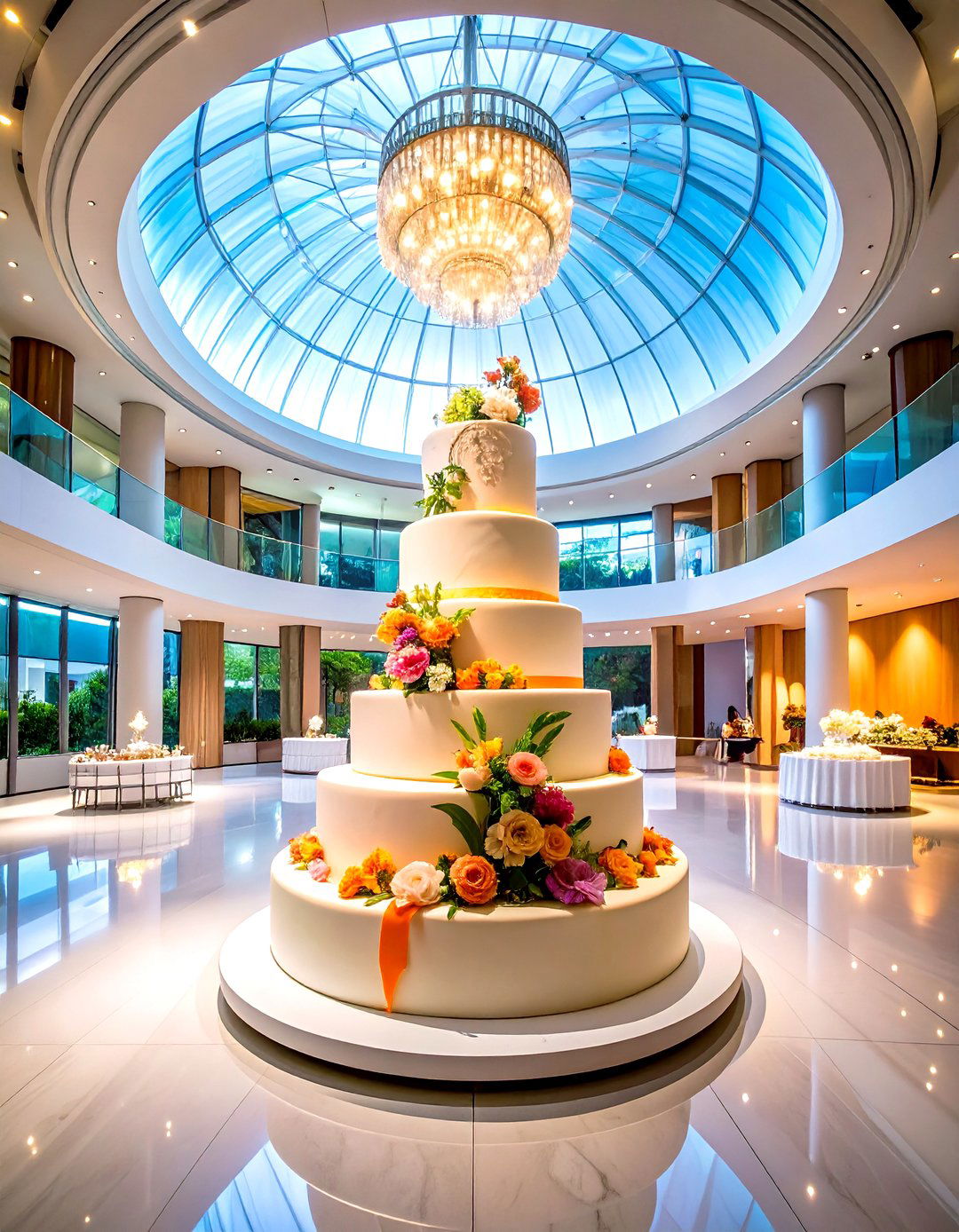 Dome Shaped Contemporary Cake - 24 Small Wedding Cake Ideas