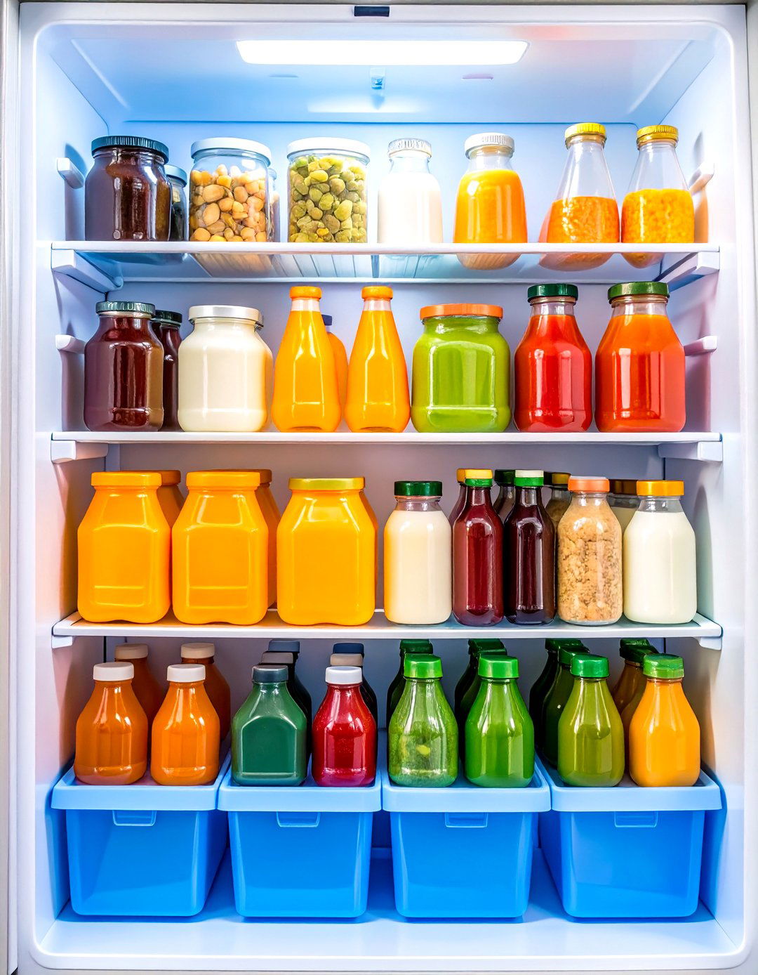 Door Compartment Organization - 24 Fridge Organization Ideas