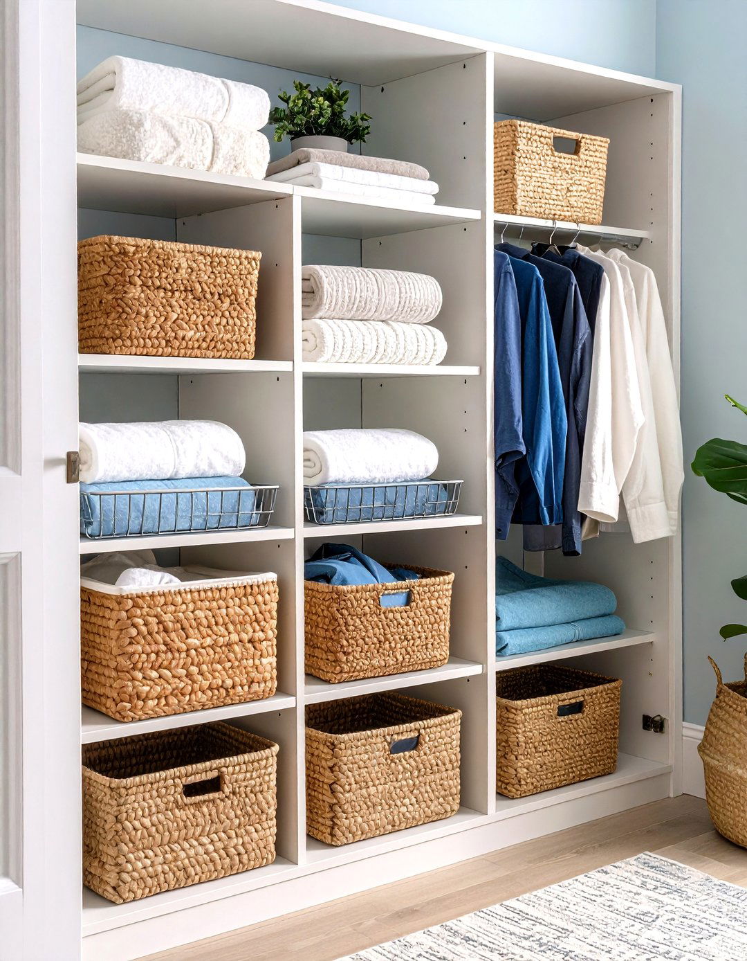 Door Mounted Storage Maximization - 24 Linen Closet Organization Ideas