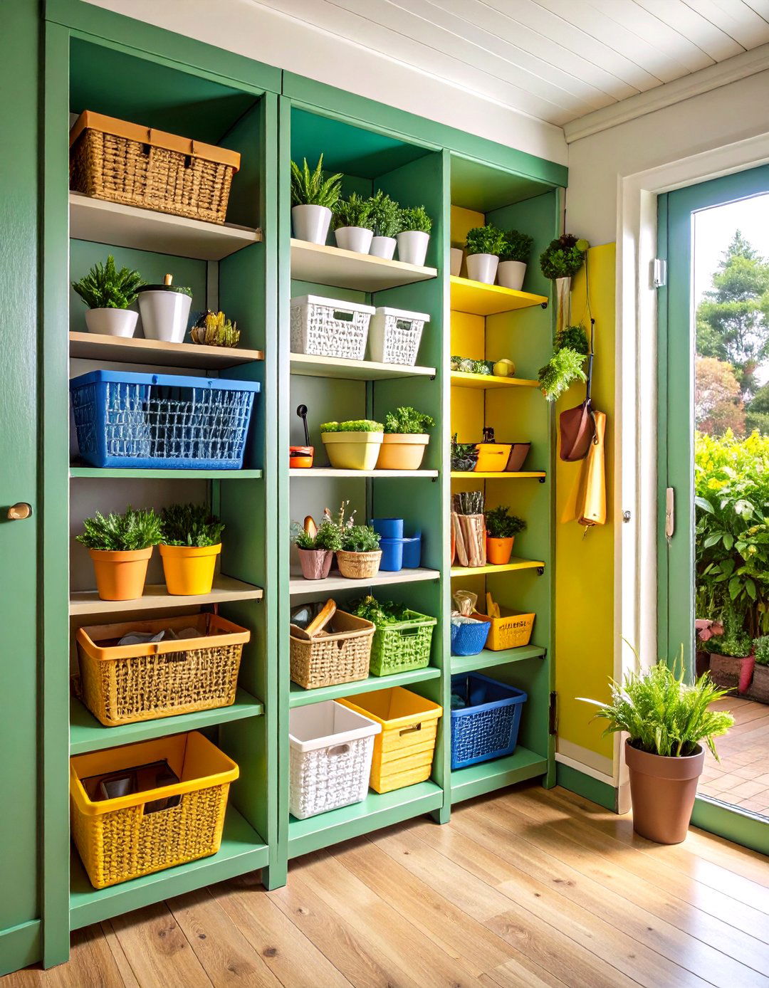 Door Mounted Storage Racks - 24 Shed Shelving Ideas