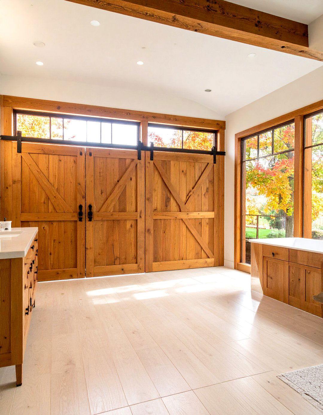 Double Barn Bathroom Doors - 24 Bathroom Door Ideas