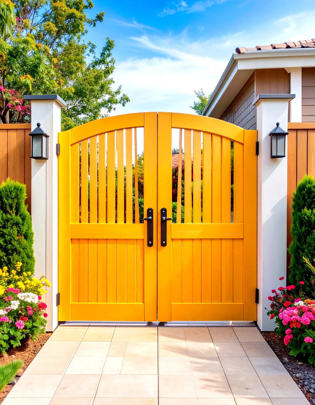 Double Gate Wide Opening System - 24 Deck Gate Ideas