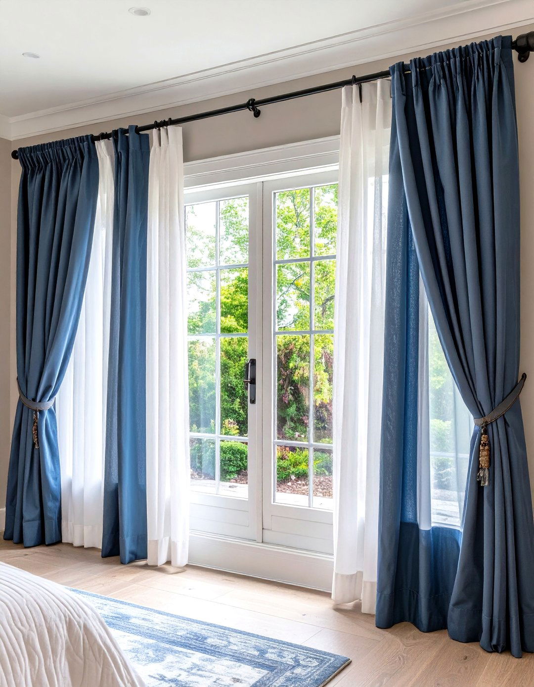 Double Layer Curtain System - 24 closet curtain ideas