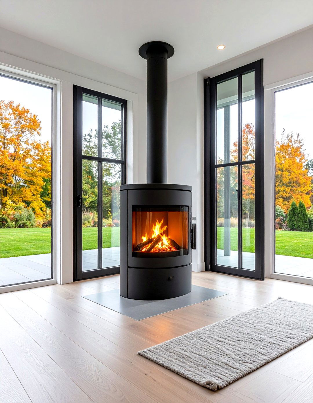 Double Sided Log Burner Room Divider - 24 Log Burner Ideas