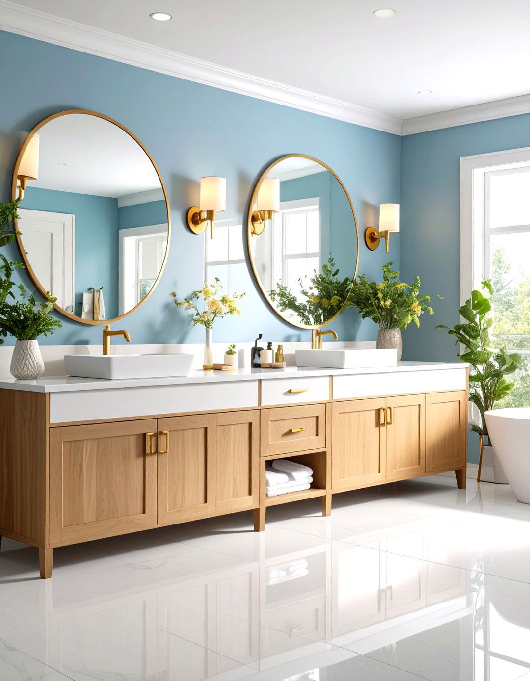 Double Vanity Primary Bathroom Layout - 24 Primary Bathroom Ideas