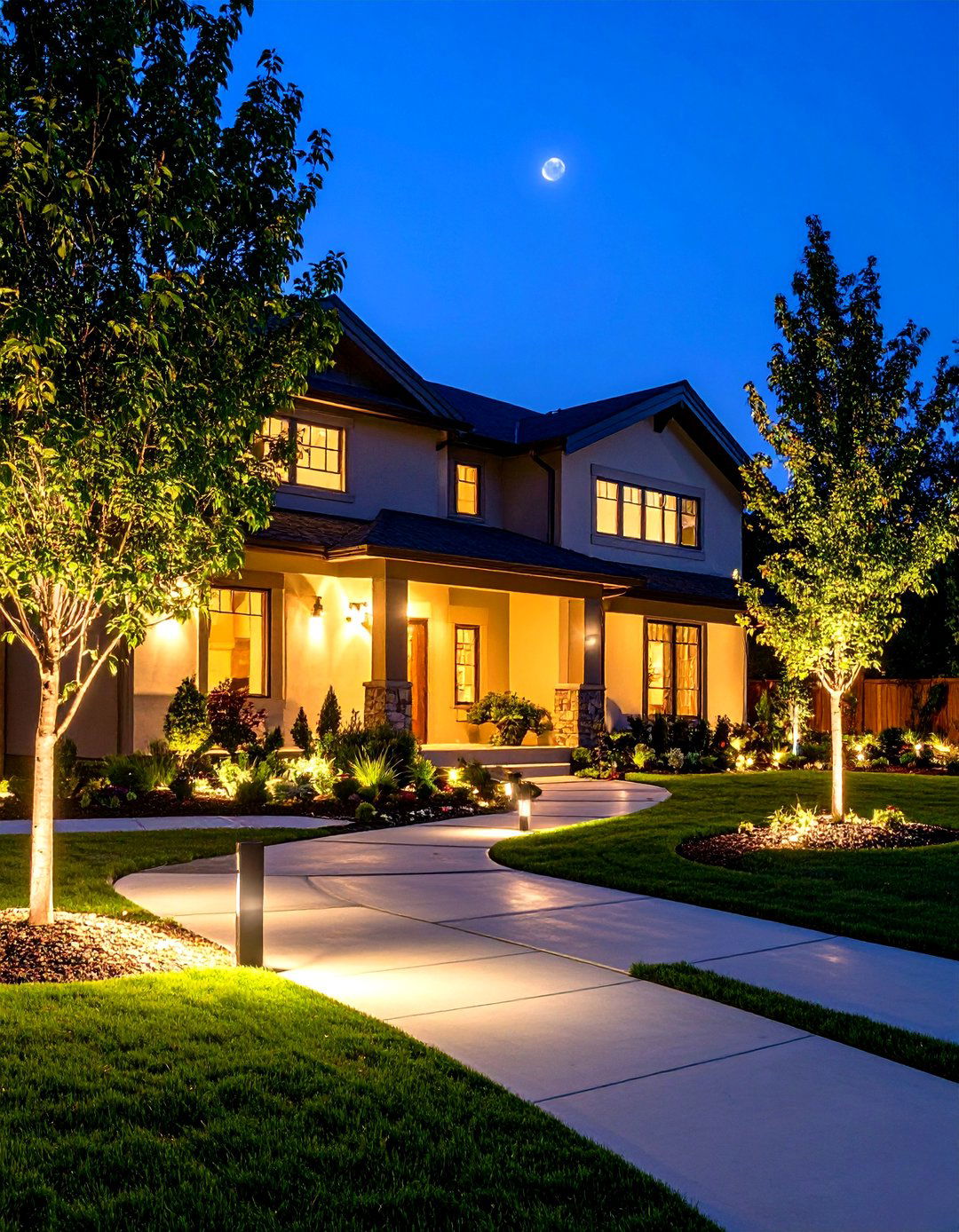 Downlighting and Moonlighting - 24 Landscape Lighting Ideas