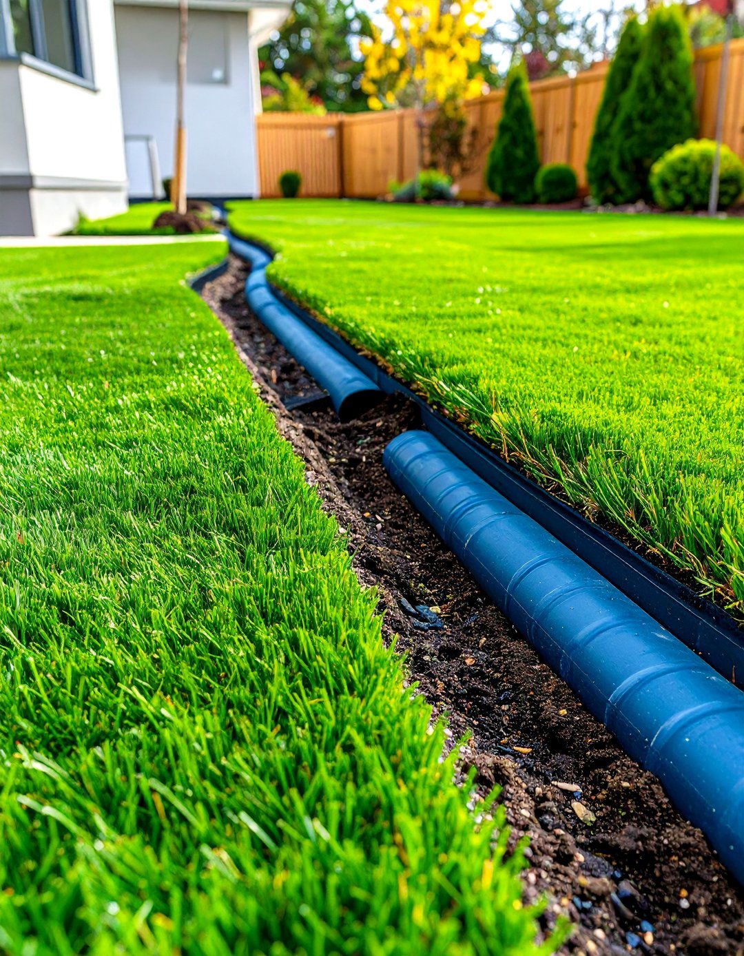 Drainage Solution Landscape - 24 Backyard Turf Ideas