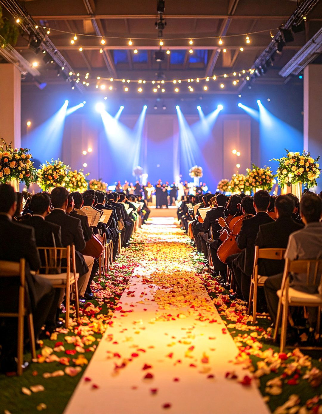 Dramatic Ceremony Processional Elements - 24 Glamorous Wedding Ideas