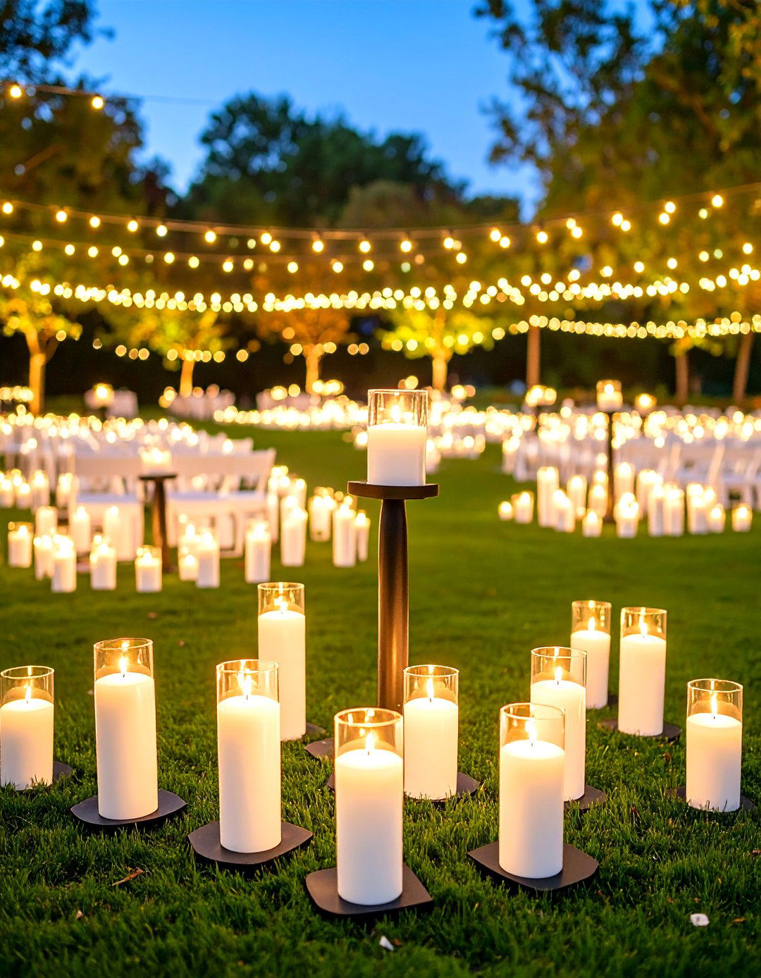 Dramatic Lighting Design - 24 Black and White Wedding Ideas