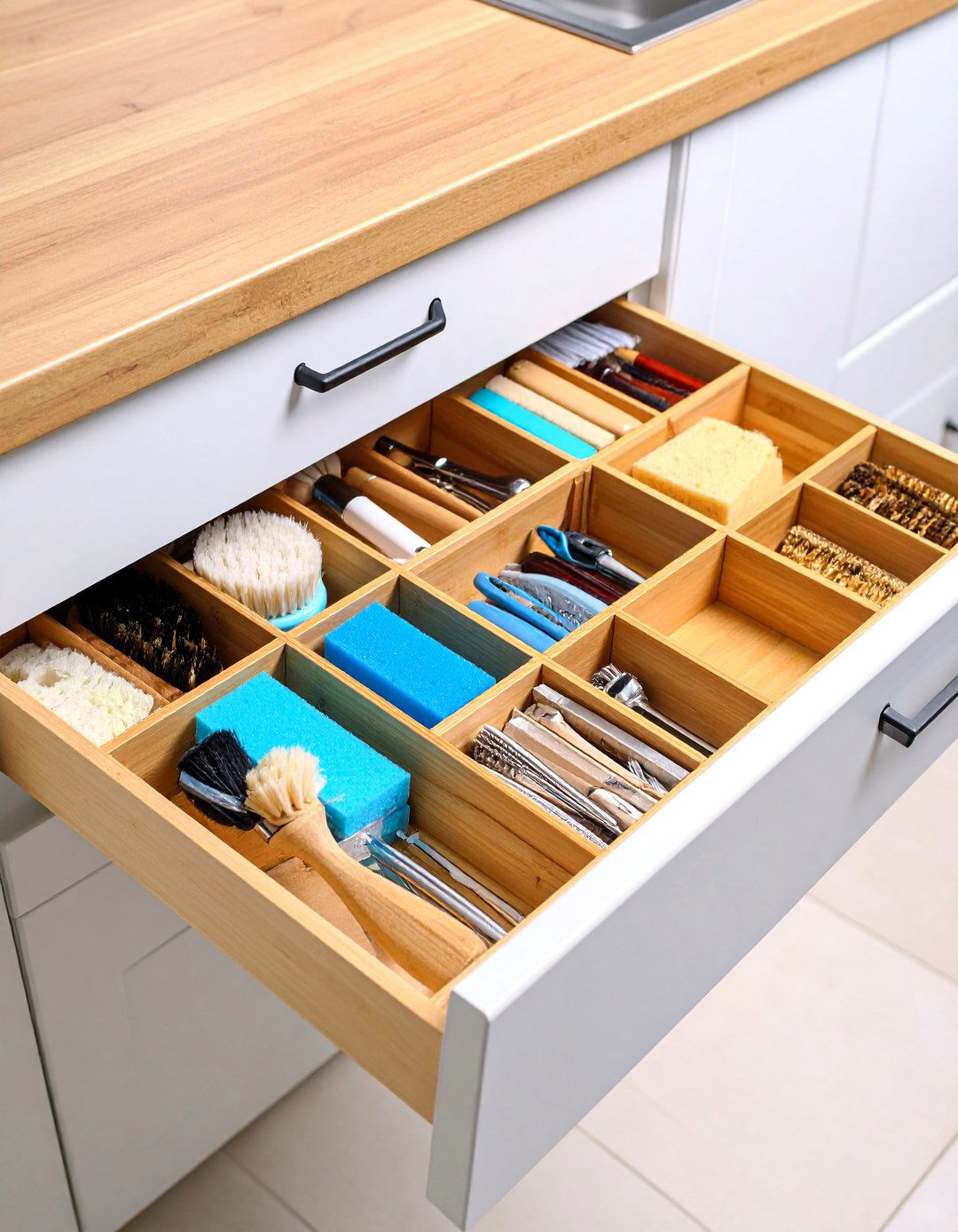 Drawer Divider Organization System - 24 Kitchen Sink Organization Ideas