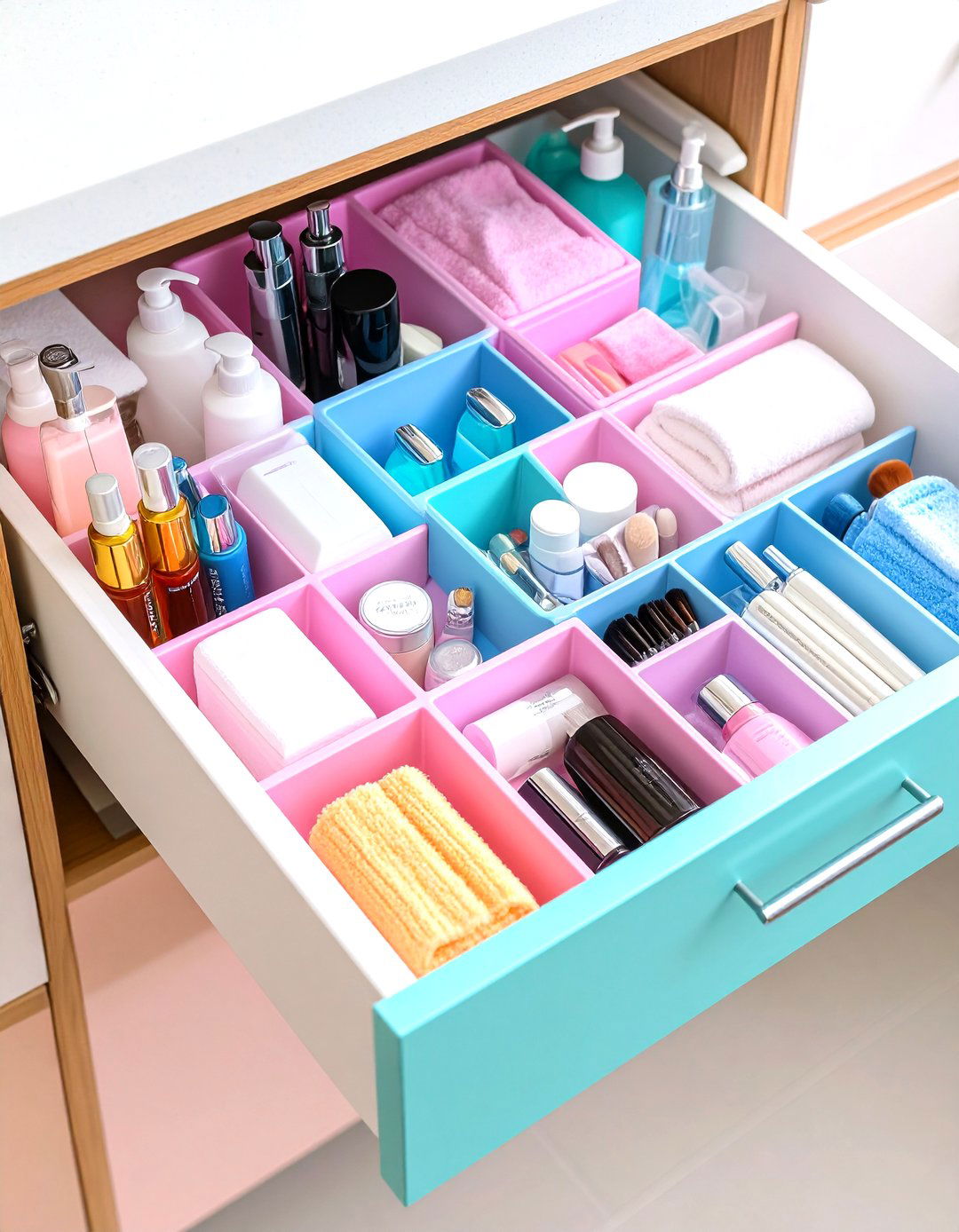 Drawer Divider Organization Systems - 24 Small Bathroom Storage Ideas