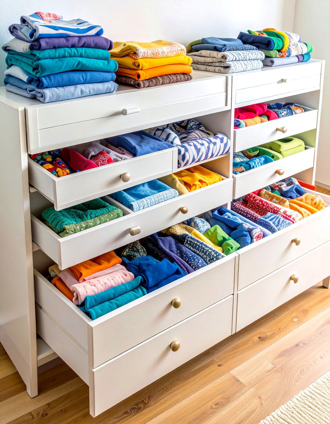 Drawer Heavy Organization System - 24 Nursery Closet Ideas