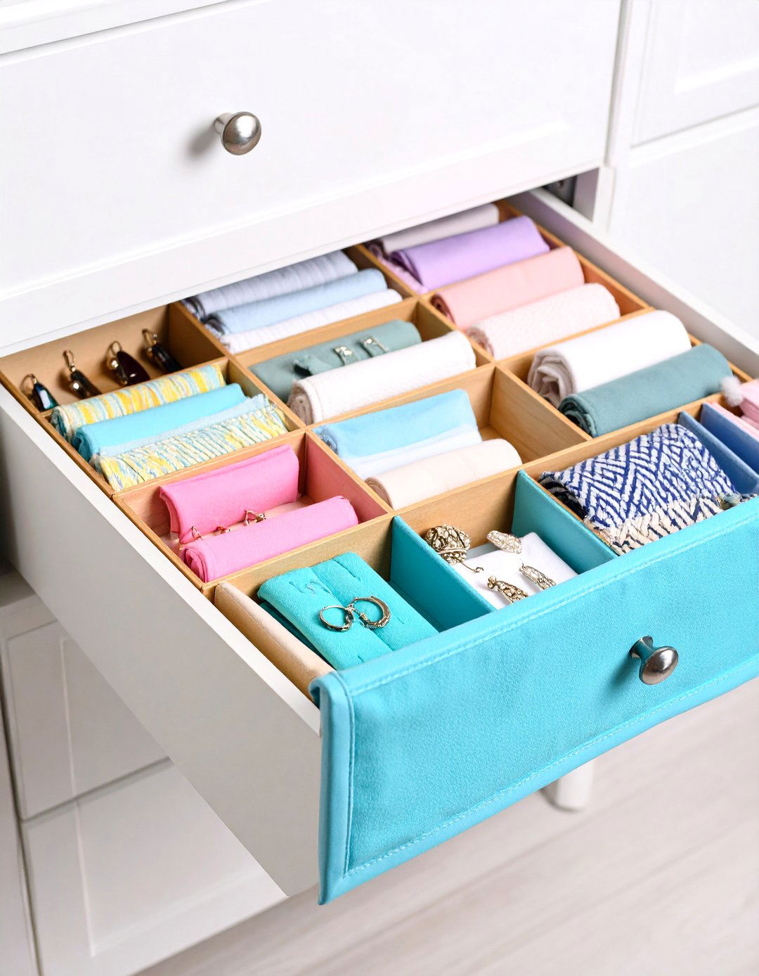Drawer Insert Organization Tray with Compartmentalized Storage - 24 Earring Storage Ideas