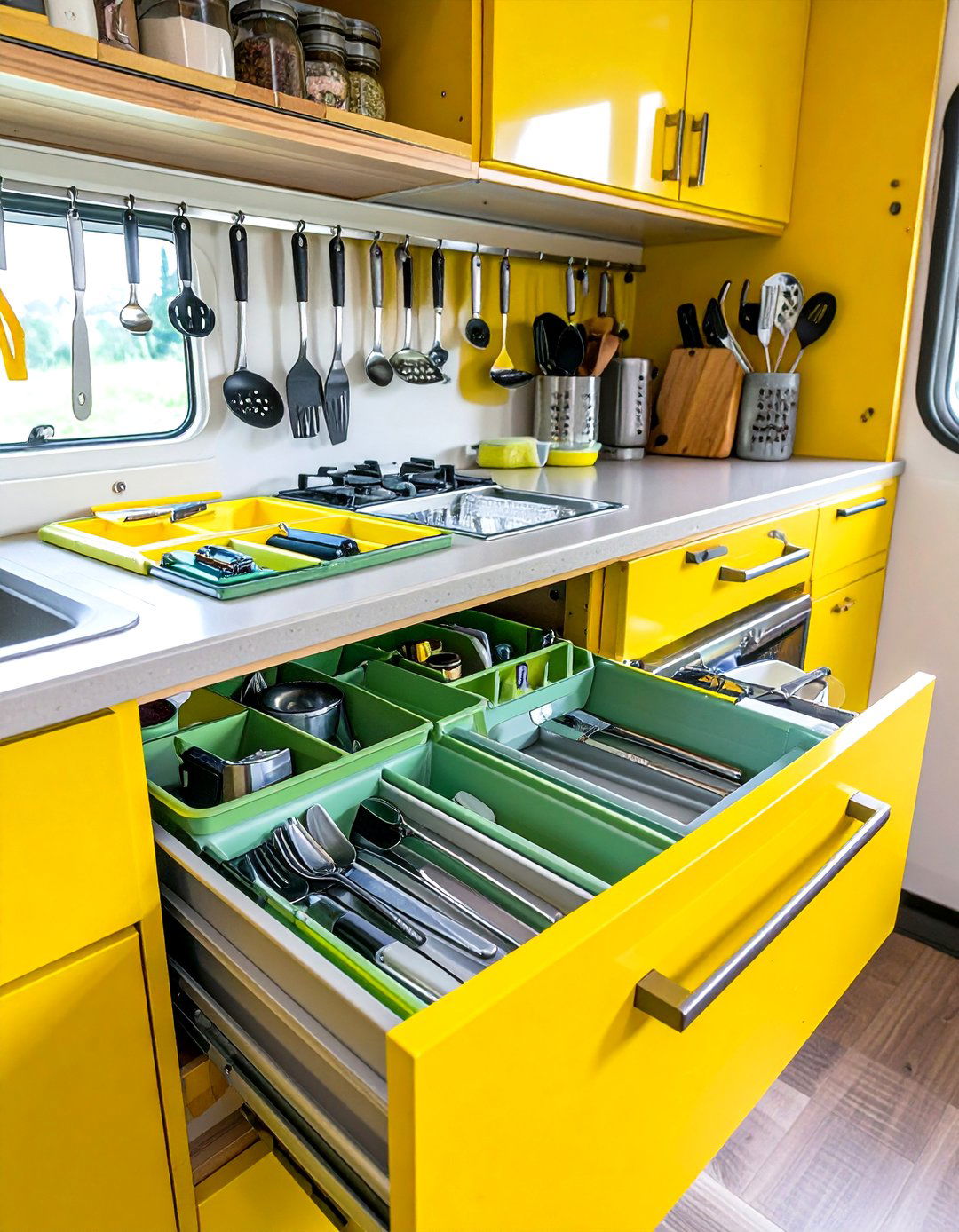 Drawer Organization Systems - 24 Mobile Home Kitchen Ideas