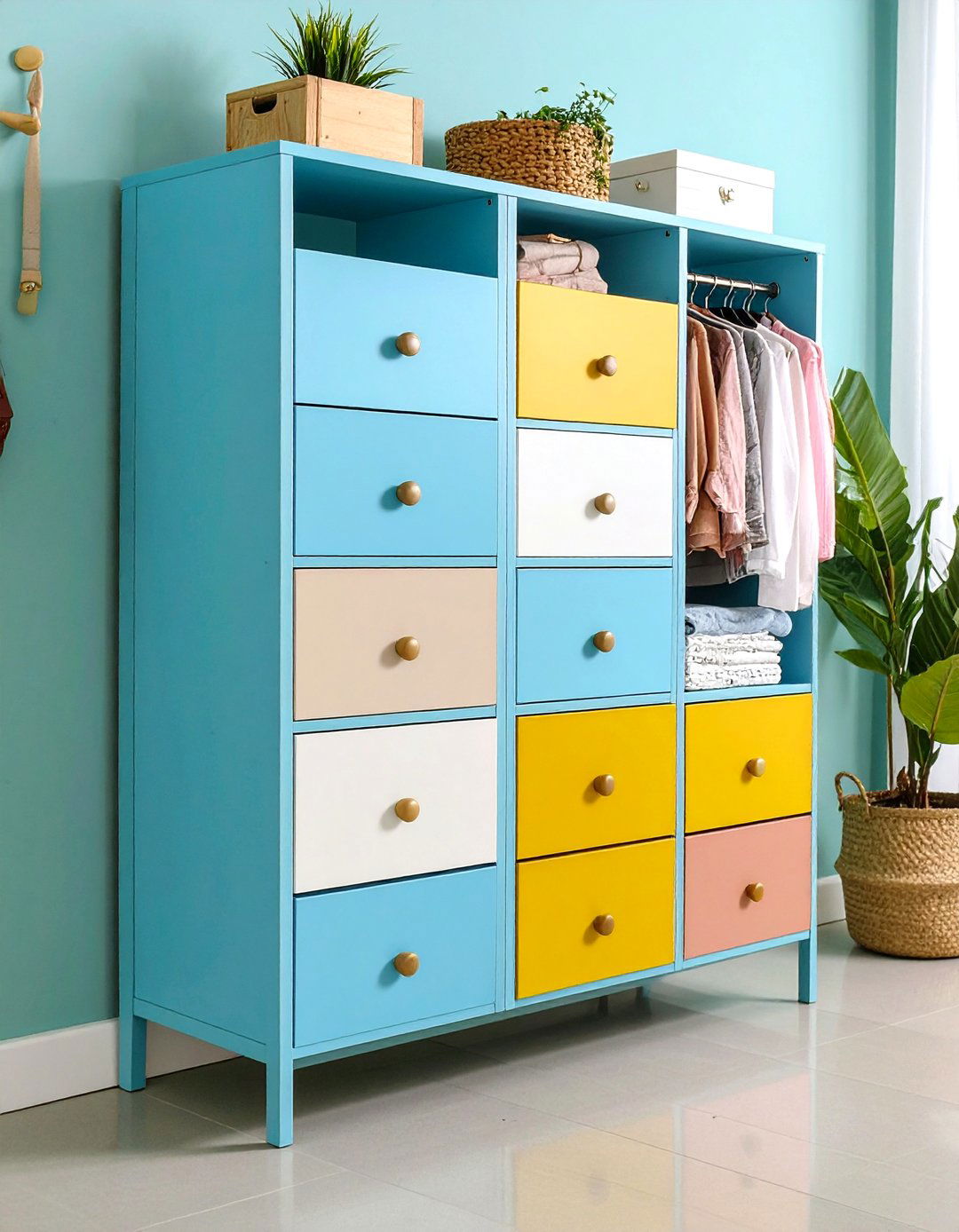 Drawer Tower Storage - 24 Hallway Storage Ideas