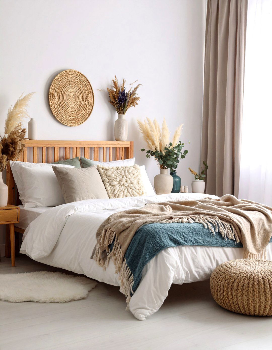 Dried Botanical and Flower Arrangements - 24 earthy bedroom ideas