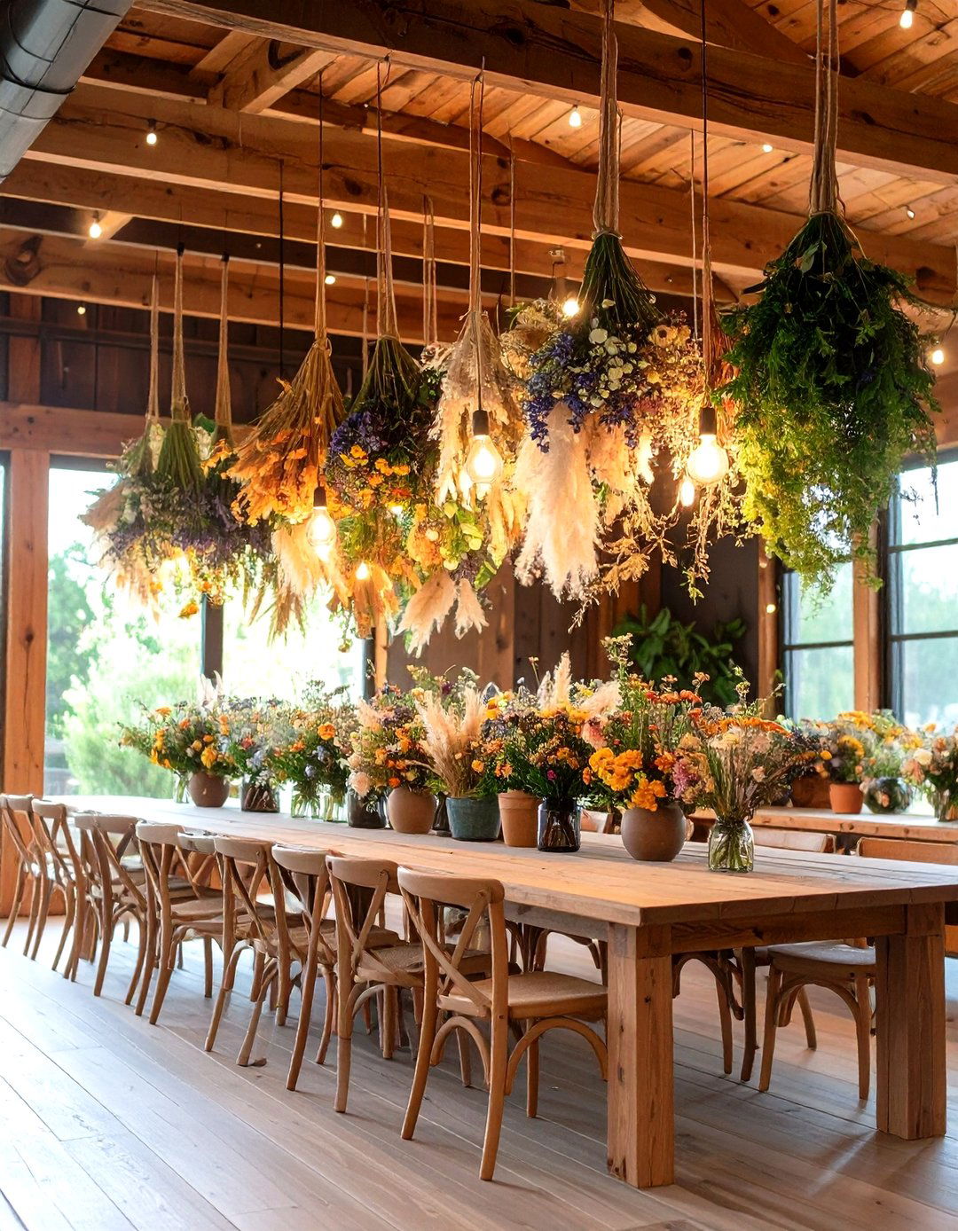 Dried Flower Arrangements - 24 Cottagecore Interior Design Ideas