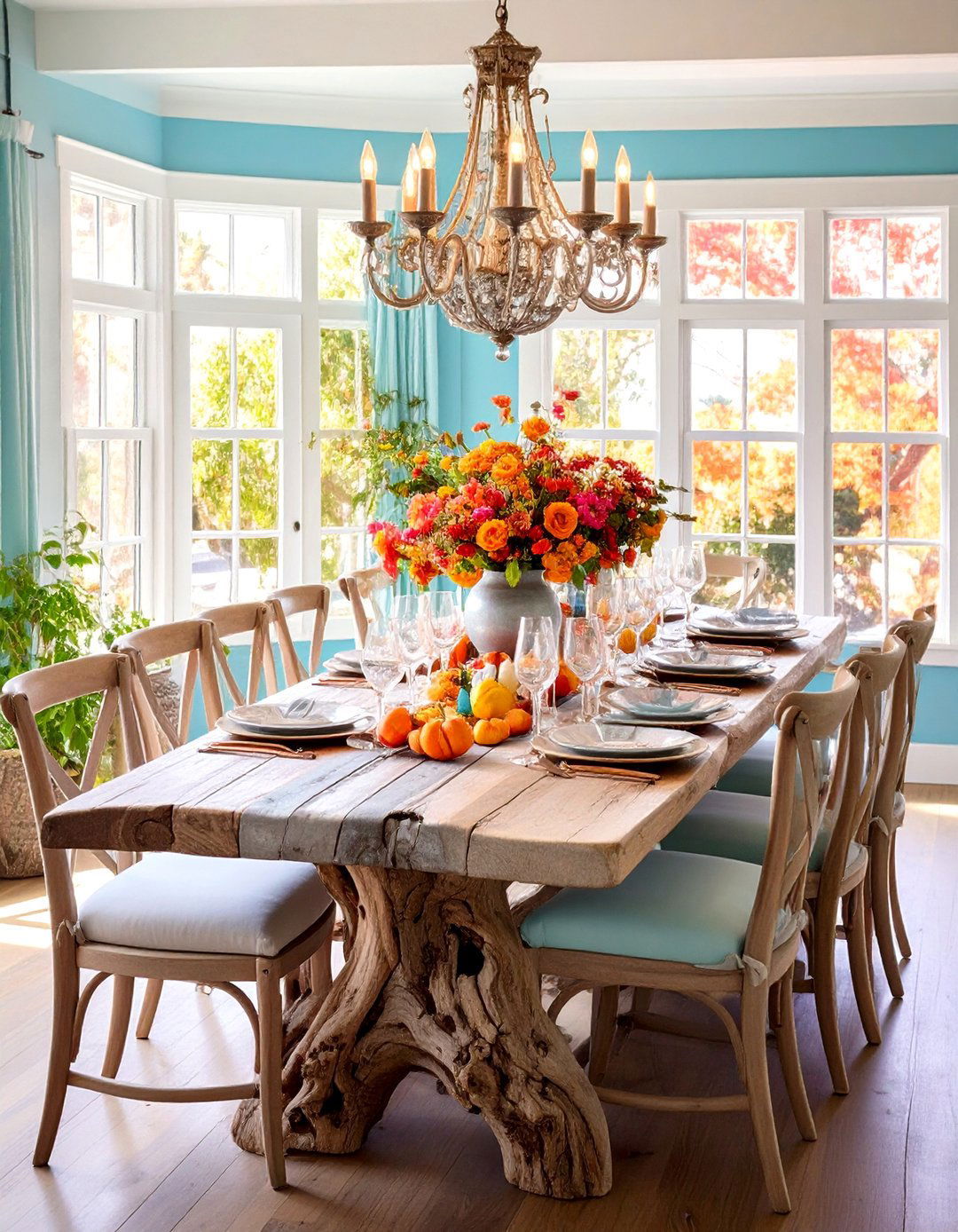 Driftwood Coastal Furniture - 24 Coastal Dining Room Ideas
