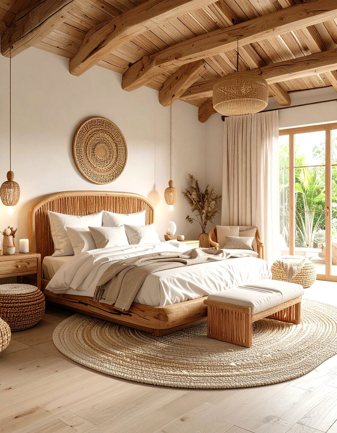 Driftwood Forest Cabin Bedroom - 24 Ocean-themed Bedroom Ideas
