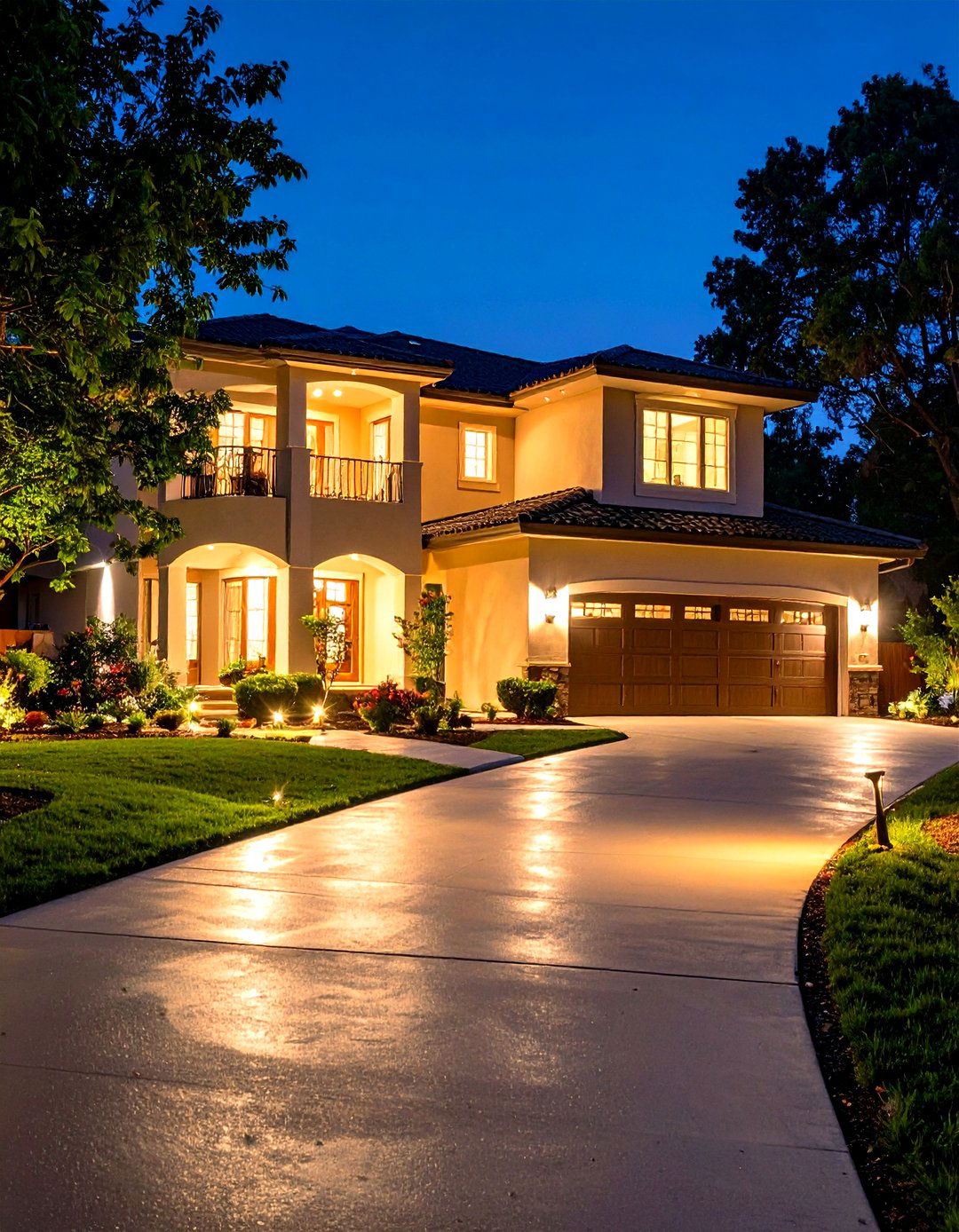 Driveway Flood Lighting Coverage - 24 Landscape Lighting Ideas