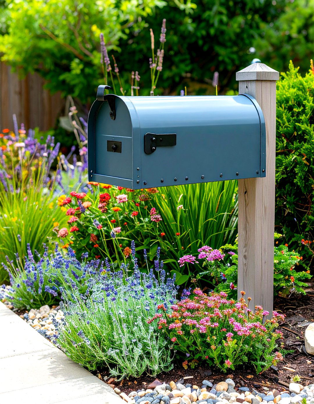 Drought Resistant Xeriscape - 24 Mailbox Landscaping Ideas