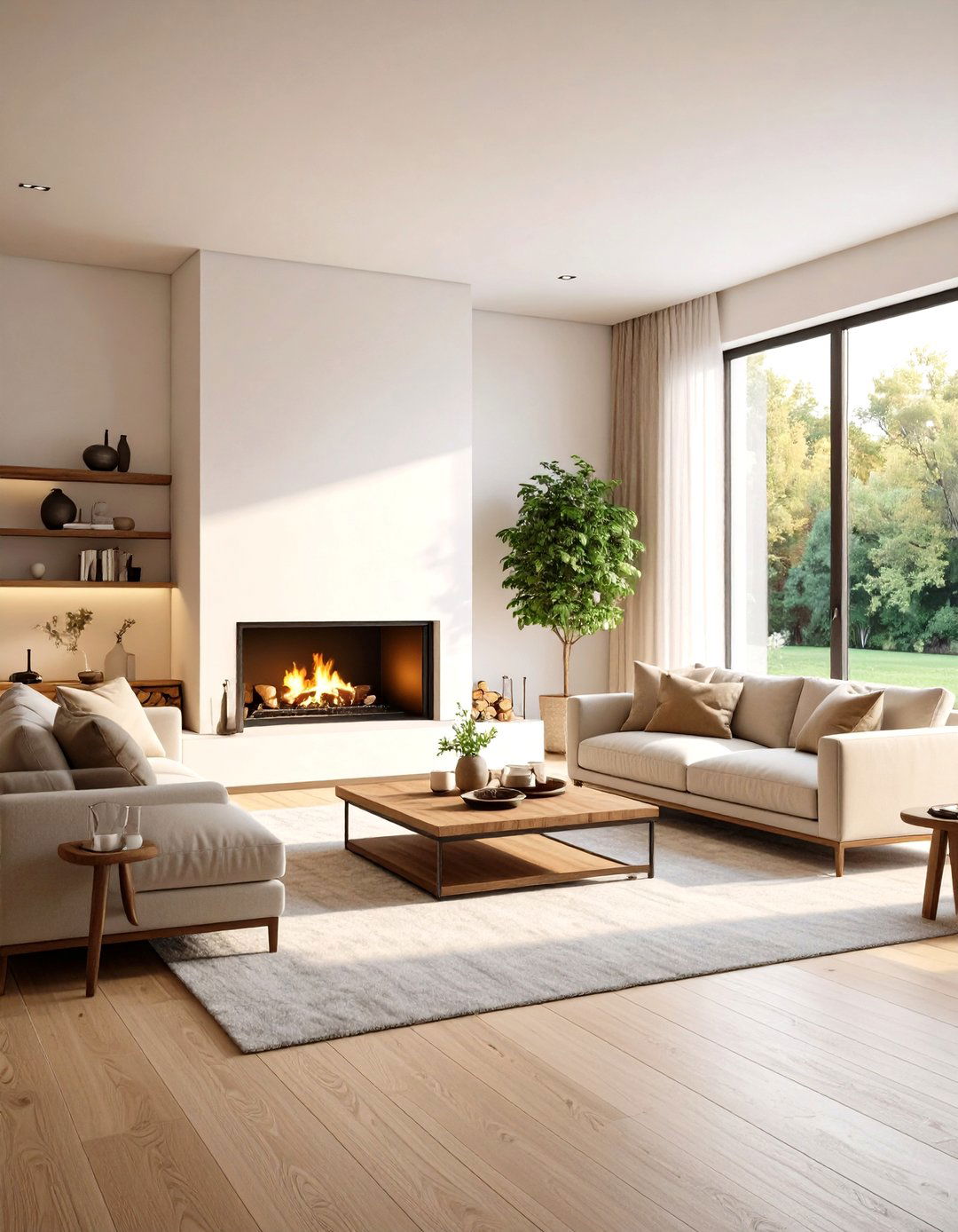 Dual Focal Point Balance Strategy - 24 Living Room Layout Ideas