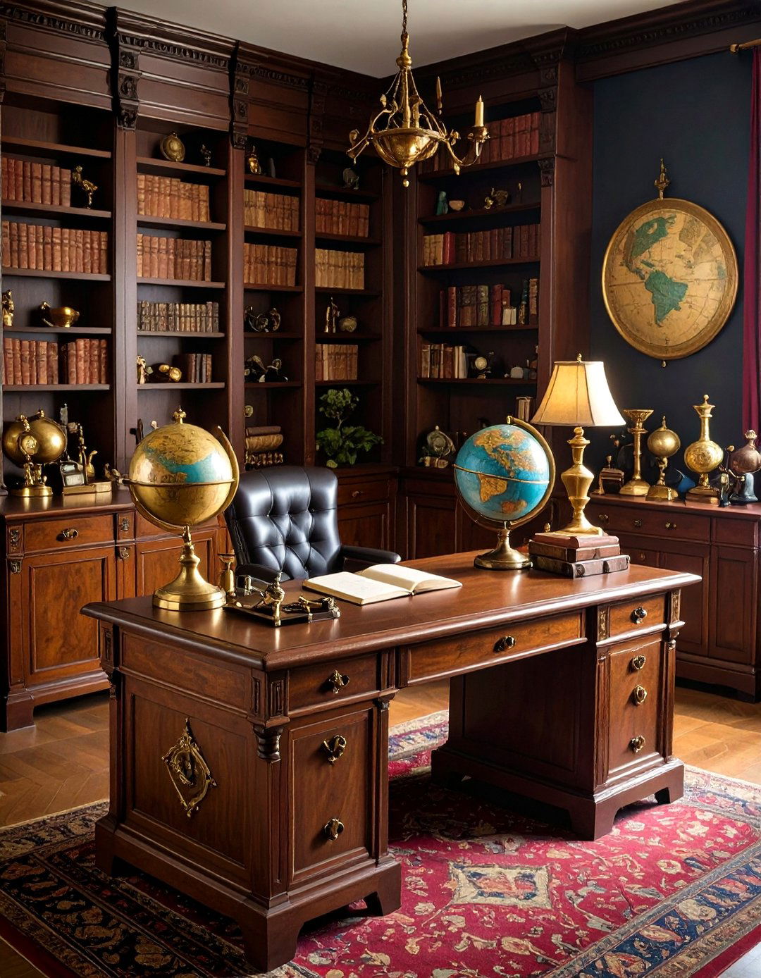 Dumbledores Office Home Study - 24 Harry Potter Decor Ideas