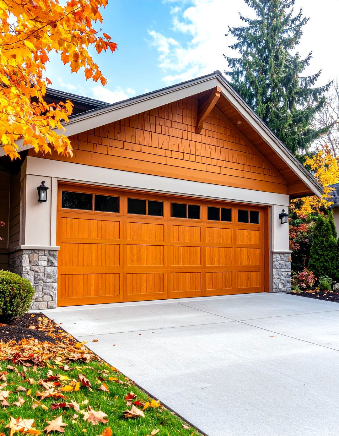 Durable Fiber Cement Garage Door Trim - 24 Exterior Garage Door Trim Ideas