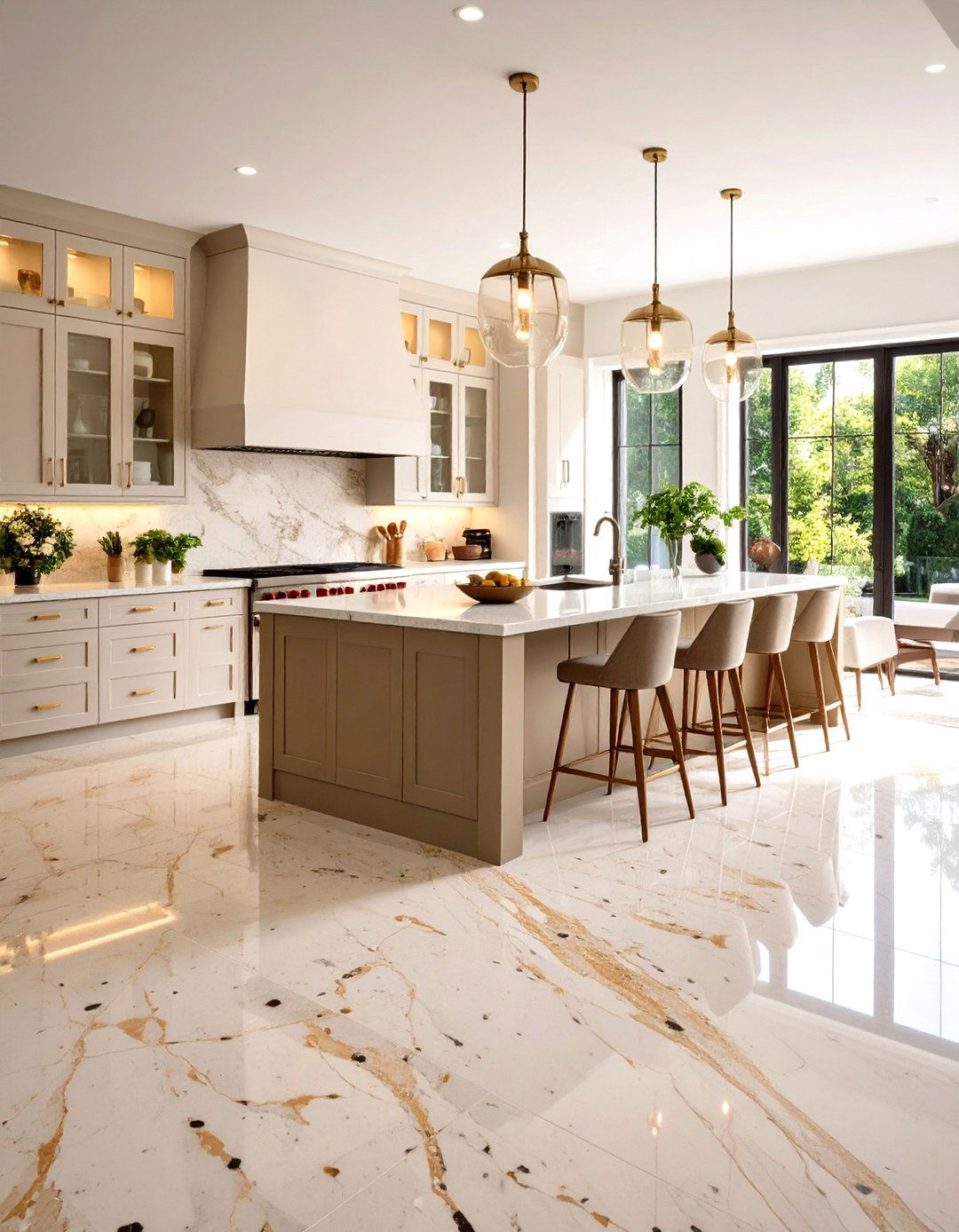 Durable Granite Flooring Performance - 24 Kitchen Flooring Ideas