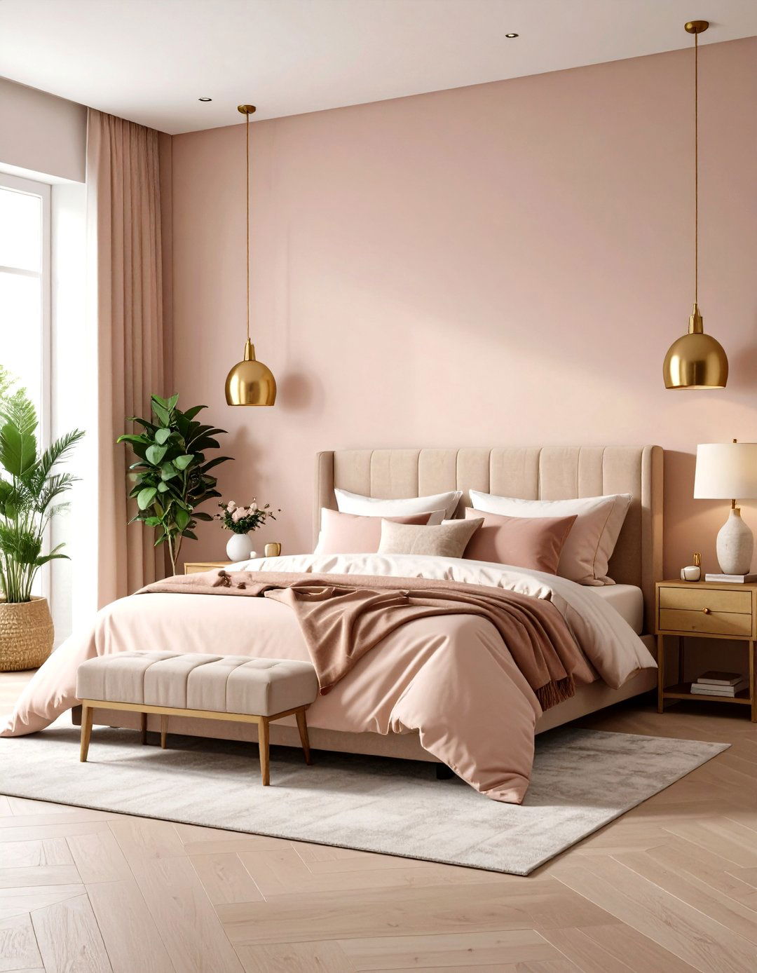 Dusty Pink Bedroom Romance - 24 Colorful Room Ideas