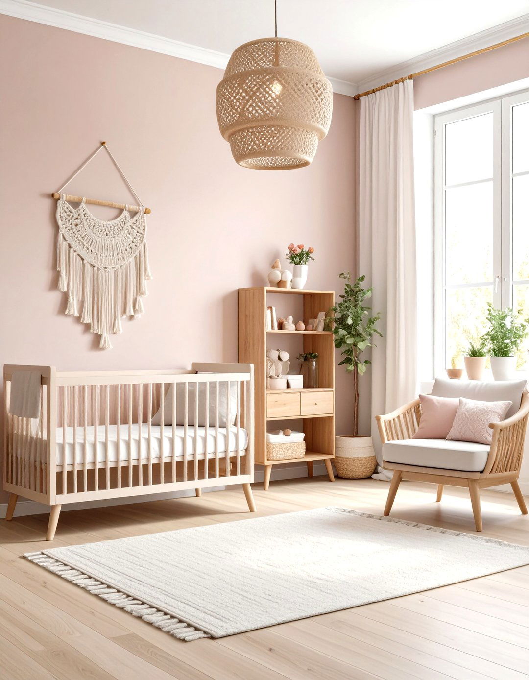 Dusty Rose Boho Nursery Romance - 24 Boho Nursery Ideas