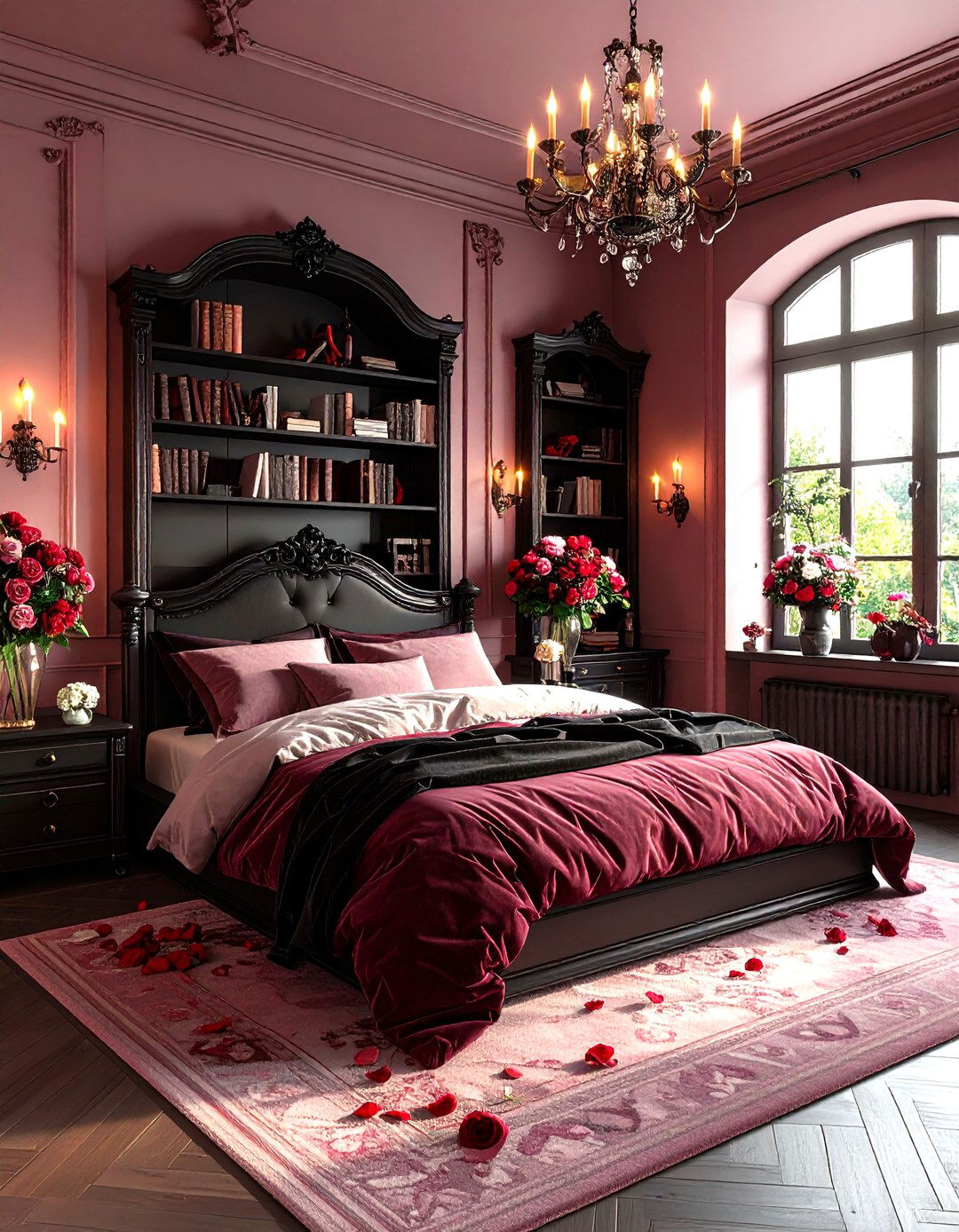 Dusty Rose Coffin Bedroom - 24 Pastel Goth Bedroom Ideas