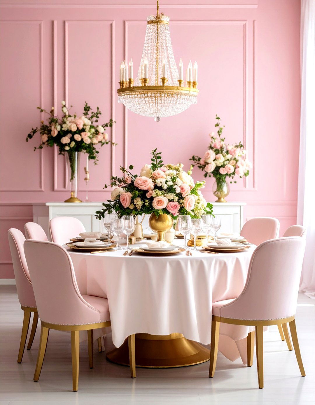 Dusty Rose Dining Room Romance - 24 Dining Room Paint Colors