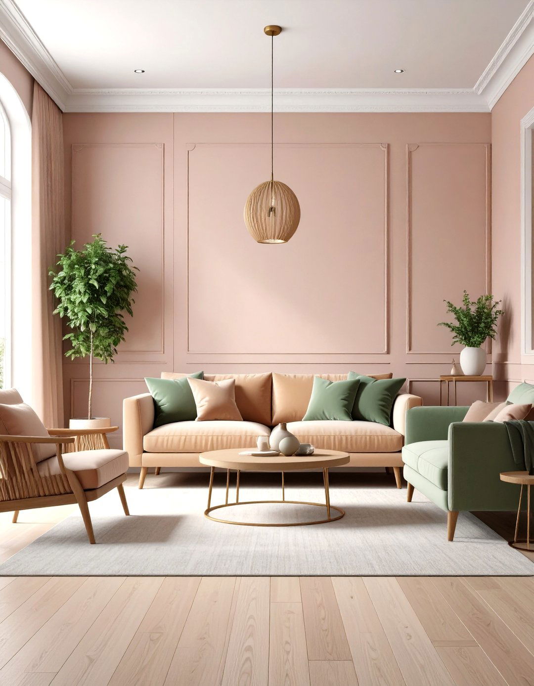 Dusty Rose Living Room Sophistication - 24 Mexican Interior Paint Colors