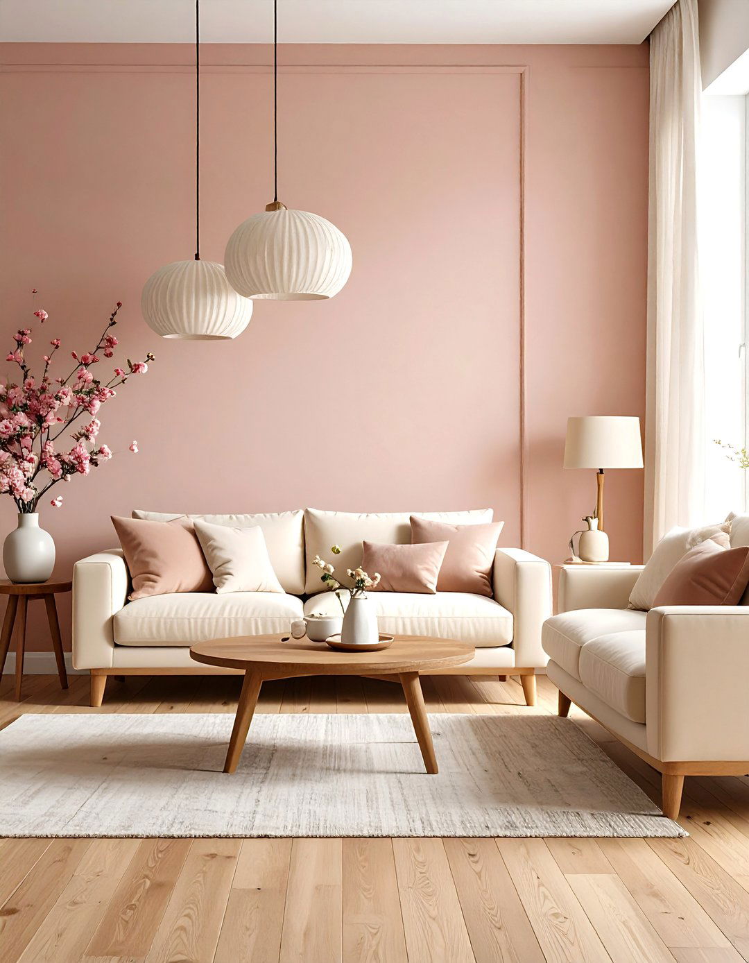 Dusty Rose Living Room Warmth - 24 Accent Wall Colors