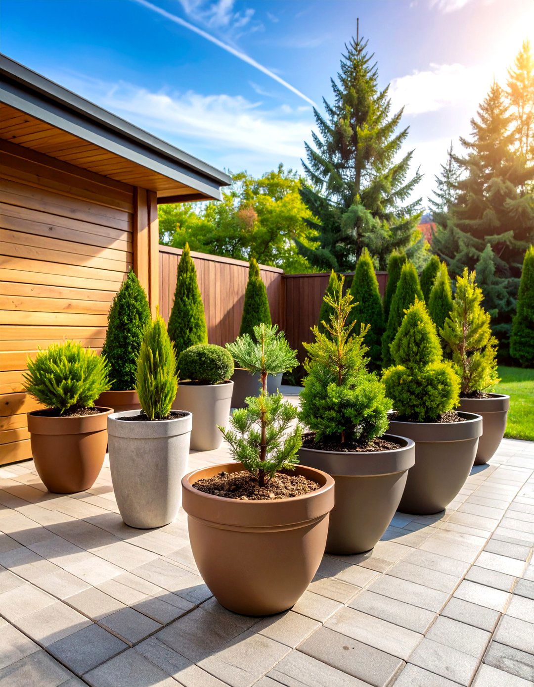 Dwarf Pine Container Garden - 24 Pine Tree Landscape Ideas